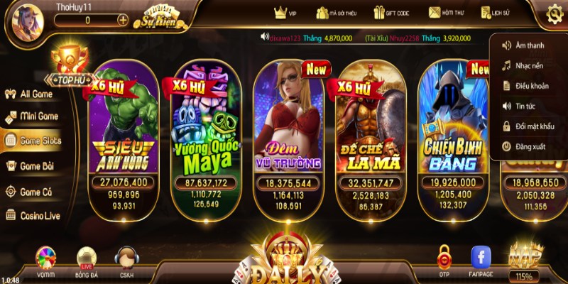 Truy cập vào cổng game